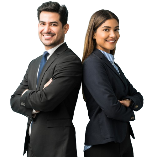 Indian male and female professional